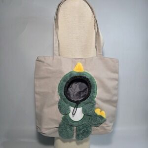 Cute Cat Canvas Shoulder Bag - Portable Pet Carrier for Cats, Dogs, Puppies